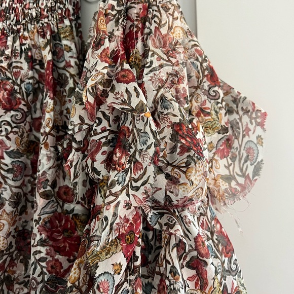 Caroline Constas printed off the shoulder top - Picture 4 of 8